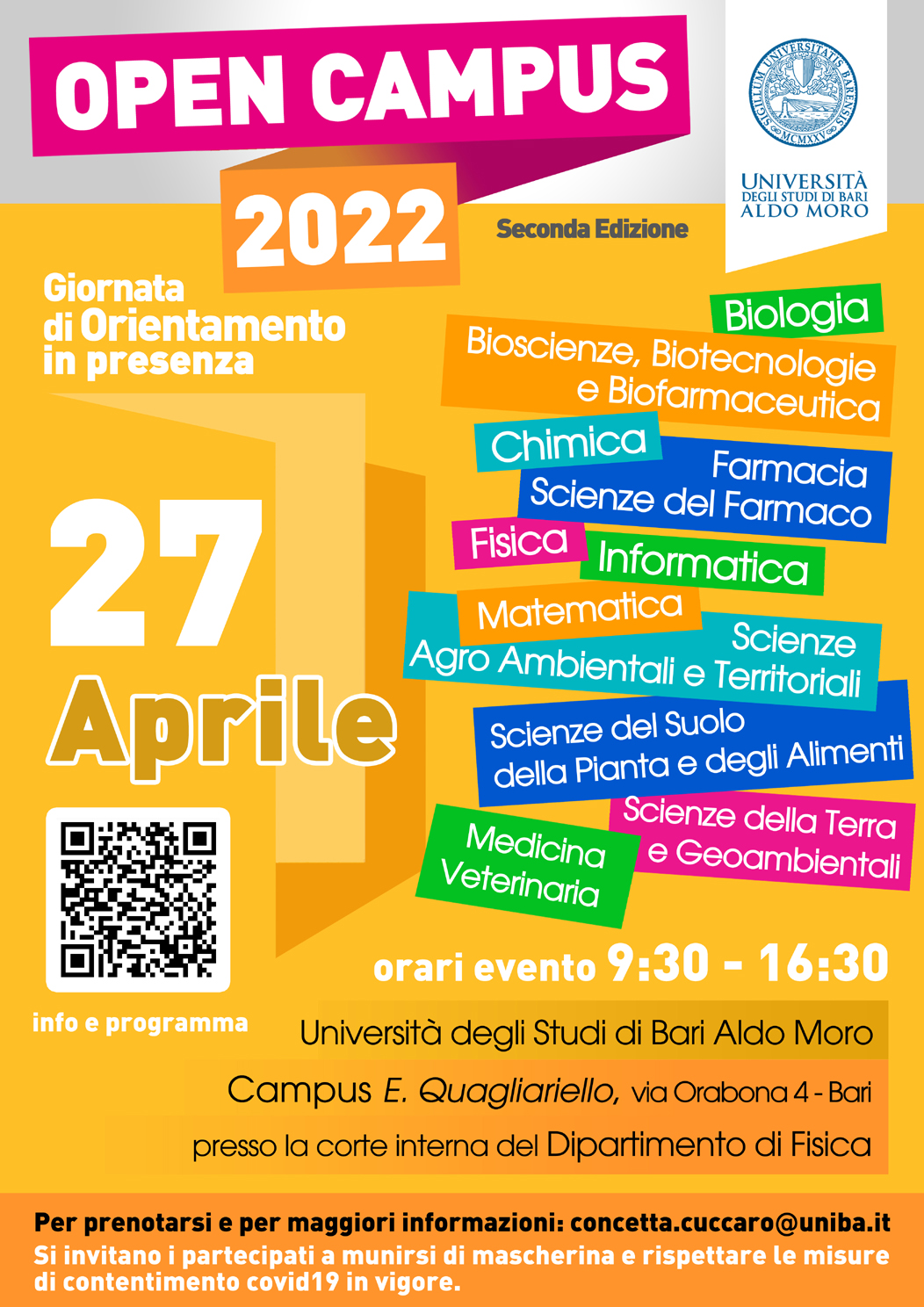 Locandina Opena Campus 2022